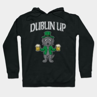 Irish Wolfhound Dog Dublin Up St Patricks Day Hoodie